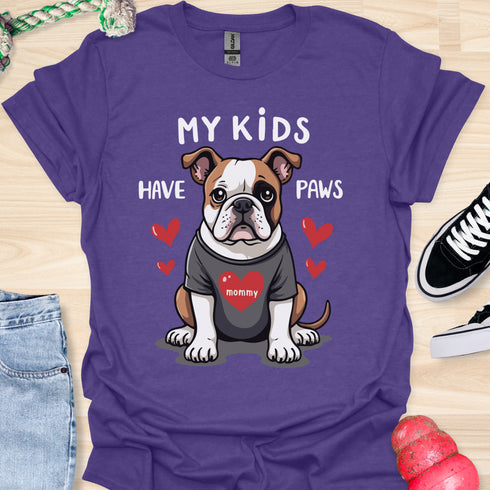 My kids have paws - V7 - Sitting Cute T-Shirt